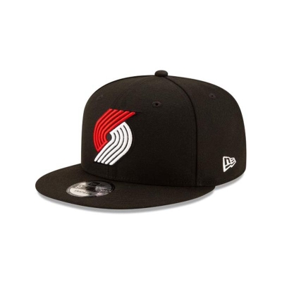 Black Portland Trail Blazers Hat - New Era NBA 9FIFTY Snapback Caps USA4592076